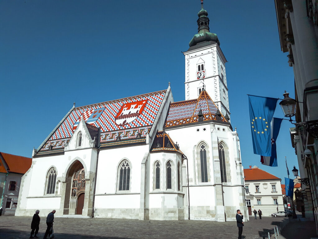 The church of St Mark in Zagreb