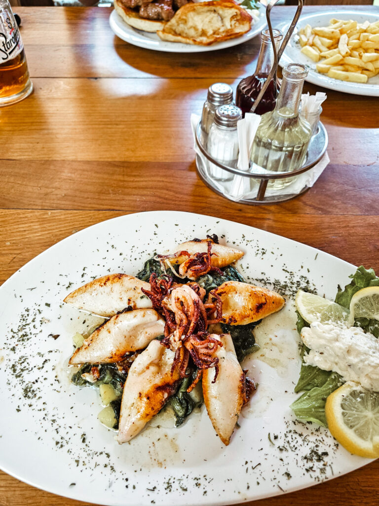Stuffed squid